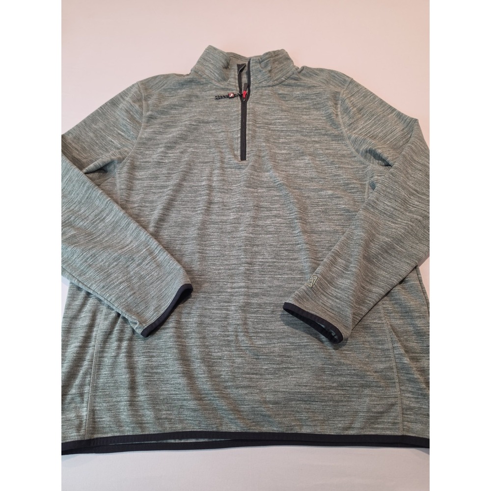avalanche quarter zip mens XL Long Sleeve Sweatshirt Green Soft